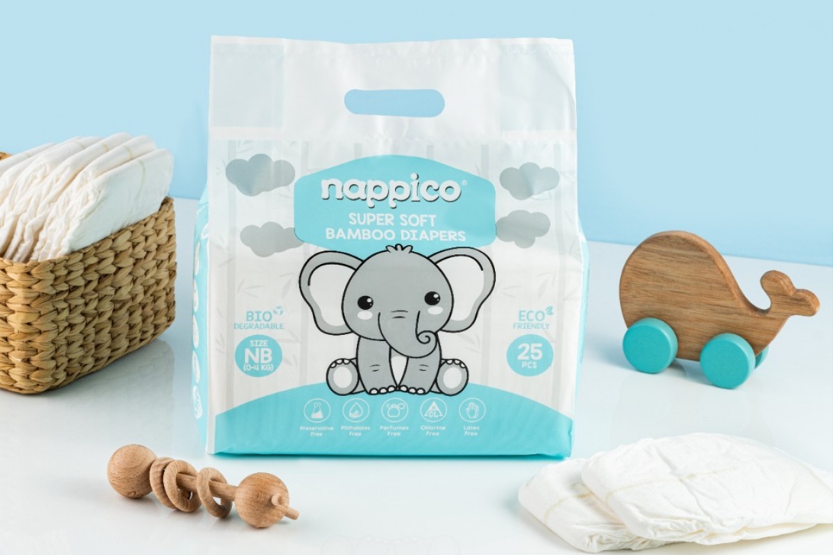 Nappico Super Soft Bamboo Diaper Pants Xtra Large (12Kg and above) (25 pcs in a pack)