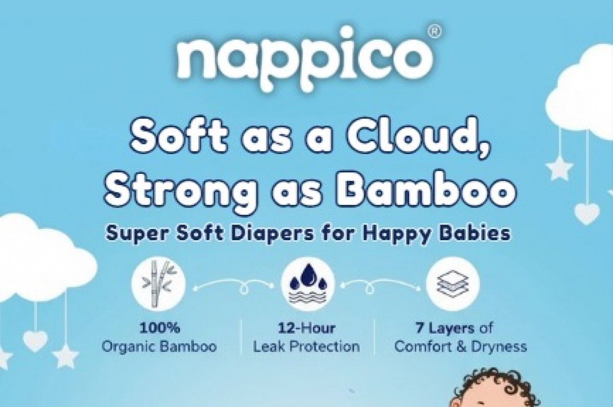 Nappico Super Soft Bamboo Diaper Pants Xtra Large (12Kg and above) (25 pcs in a pack)